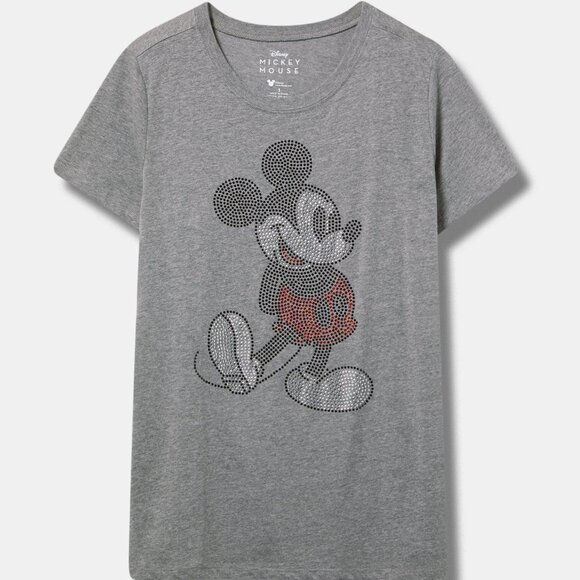 ❤️NWT VINTAGE TORRIID DISNEY TOP - MICKEY MOUSE RHINESTONE TEE - PLUS SIZE - Picture 1 of 13
